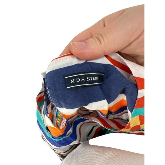 Mark D Sikes M.D.S Striped Multicolor Sleeveless Maxi Dress with pockets Size 6 - Picture 6 of 12